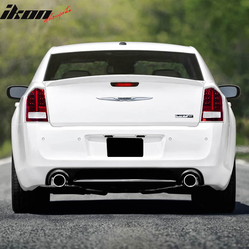2011-2023 Chrysler 300 OEM Style Matte Black Rear Spoiler Wing ABS