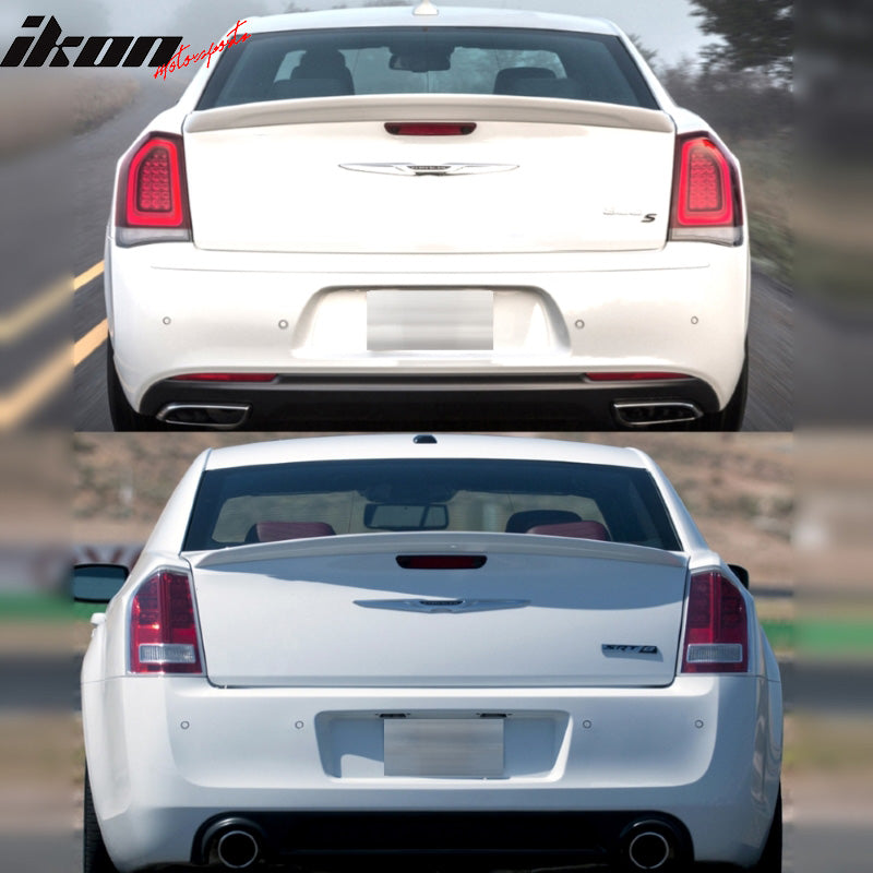2011-2023 Chrysler 300 Matte Black Rear Spoiler Wing ABS