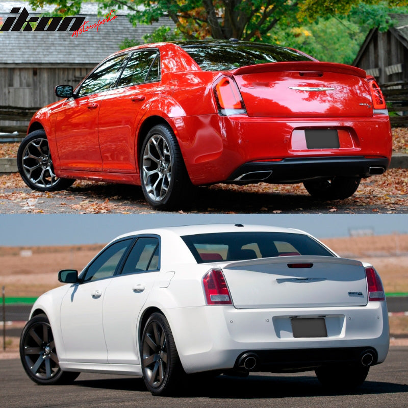 2011-2023 Chrysler 300 Matte Black Rear Spoiler Wing ABS