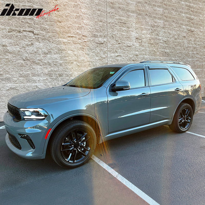 2011-2024 Dodge Durango Slim Style Smoke Tinted Window Visor Acrylic