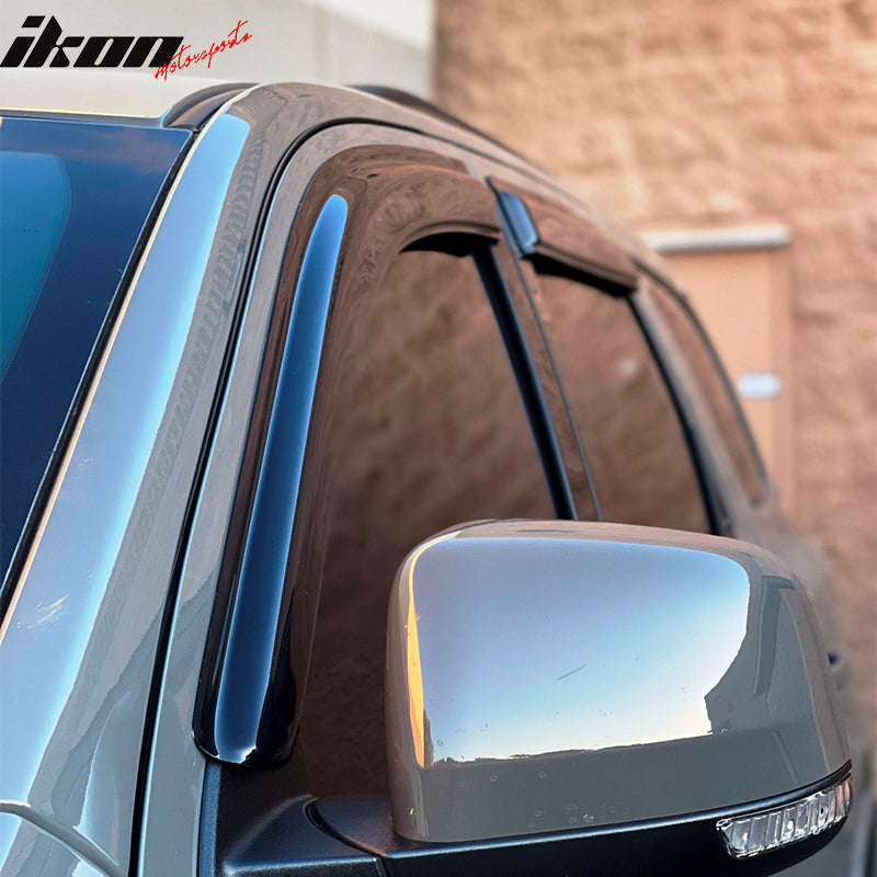 2011-2024 Dodge Durango Slim Style Smoke Tinted Window Visor Acrylic