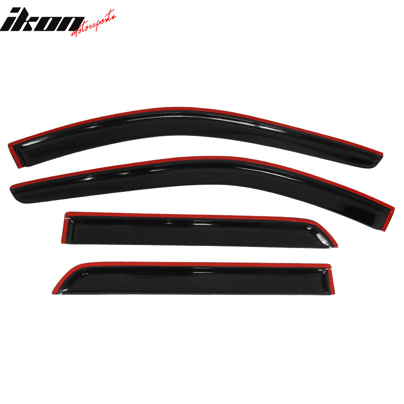 2011-2024 Dodge Durango Slim Style Smoke Tinted Window Visor Acrylic