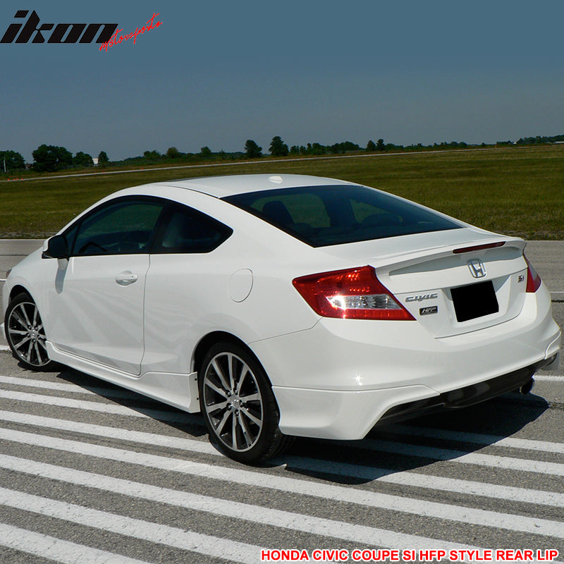 2012-2013 Honda Civic Coupe Si Only HF-P Style Rear Aprons Lip PU