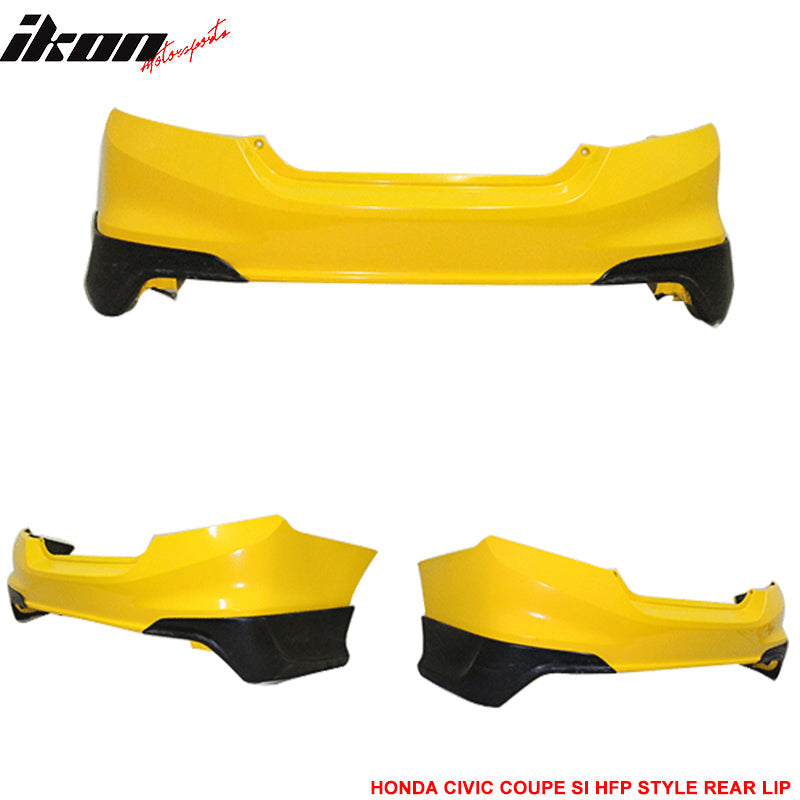 2012-2013 Honda Civic Coupe Si Only HF-P Style Rear Aprons Lip PU