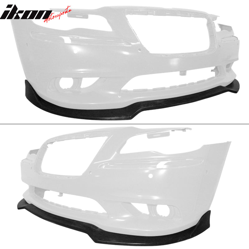 2012-2014 Chrysler 300 SRT8 IKON Style Unpainted Front Bumper Lip PU