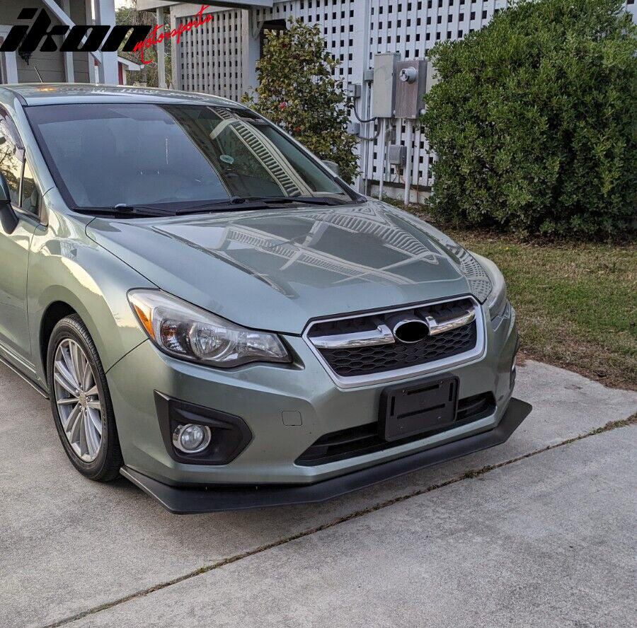 2012-2014 Subaru Impreza IKON V6 Style Unpainted Front Bumper Lip PU