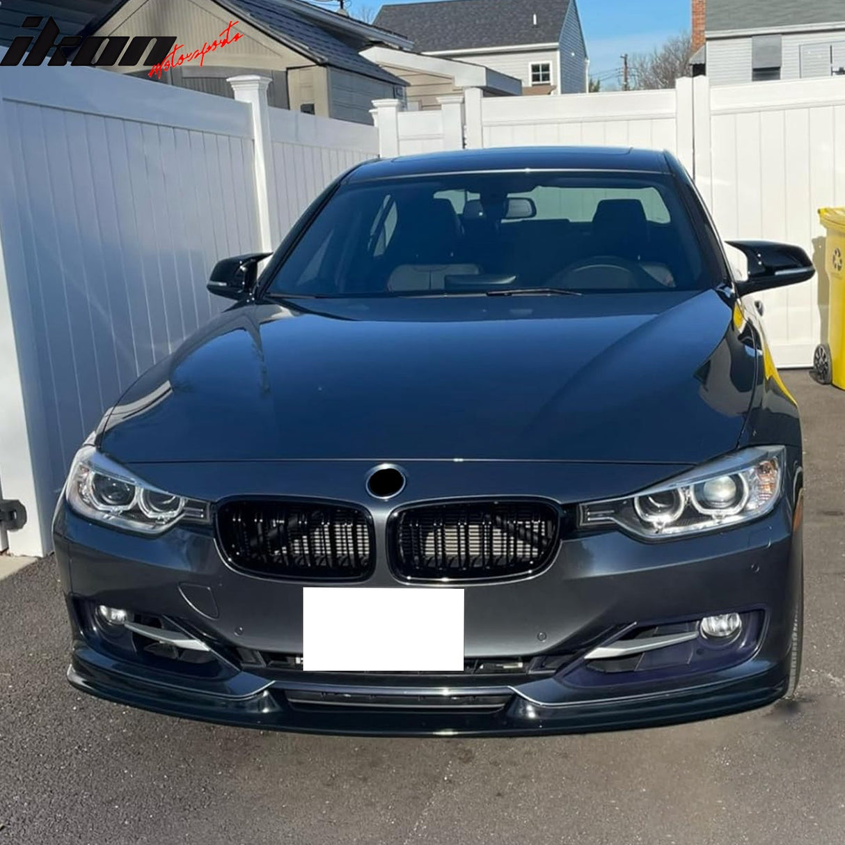 2012-2015 BMW F30 3-Series Sedan H Style Unpainted PU Front Bumper Lip