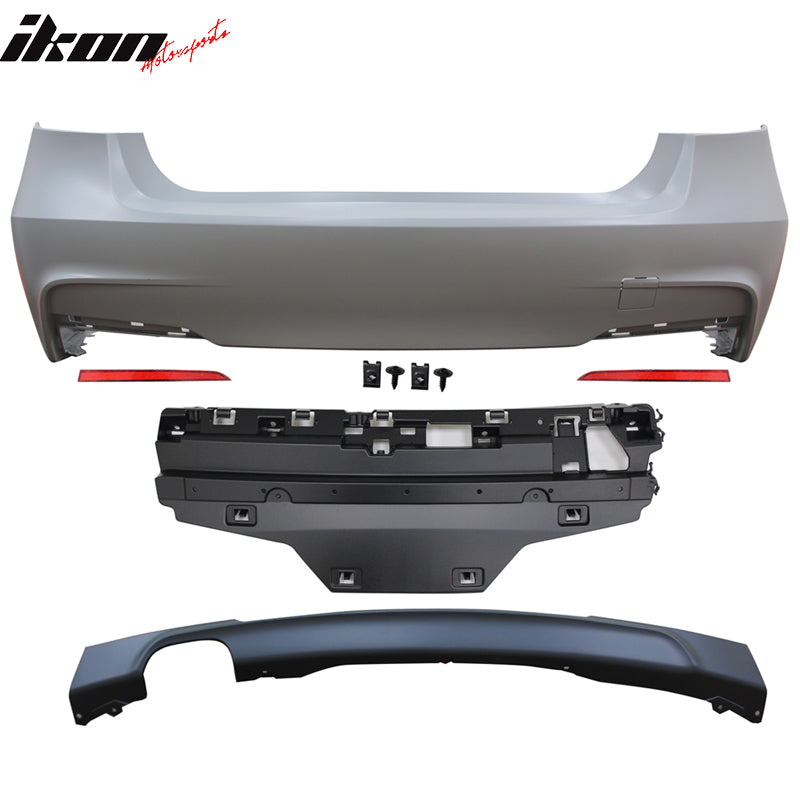 2012-2018 BMW F30 3 Series MT Rear Bumper Cover Diffuser Unpainted PP