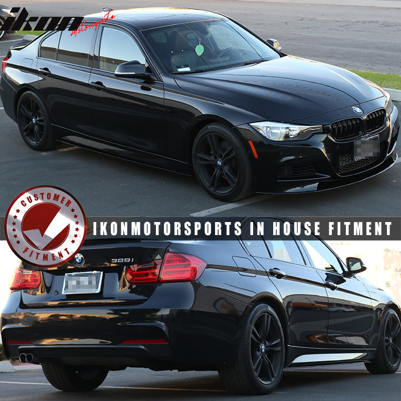 2012-2018 BMW F30 3-Series M-T M-Sport Black Side Skirts Splitter PP