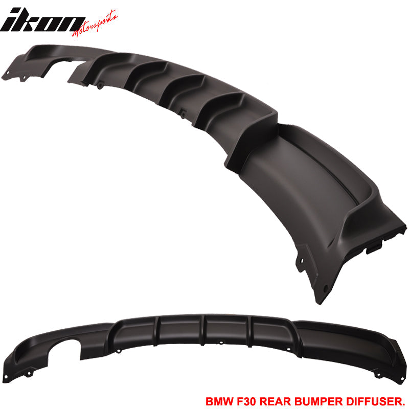 2012-2018 BMW F30 MP Rear Lip Diffuser with Single Outlet PP