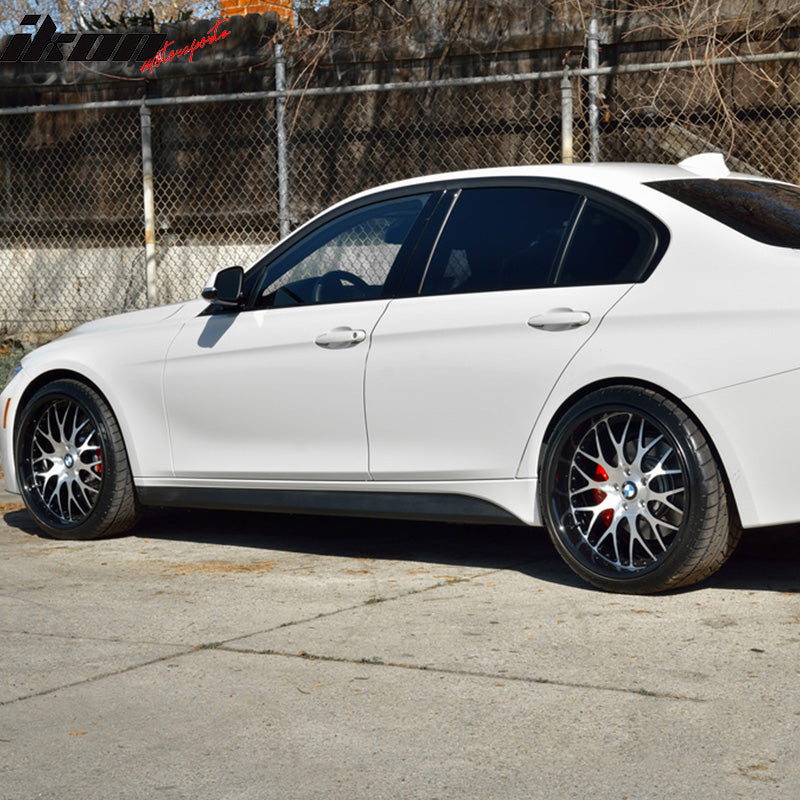 2012-2018 BMW F30 3-Series M-Tech Style Unpainted Side Skirts PP Pair