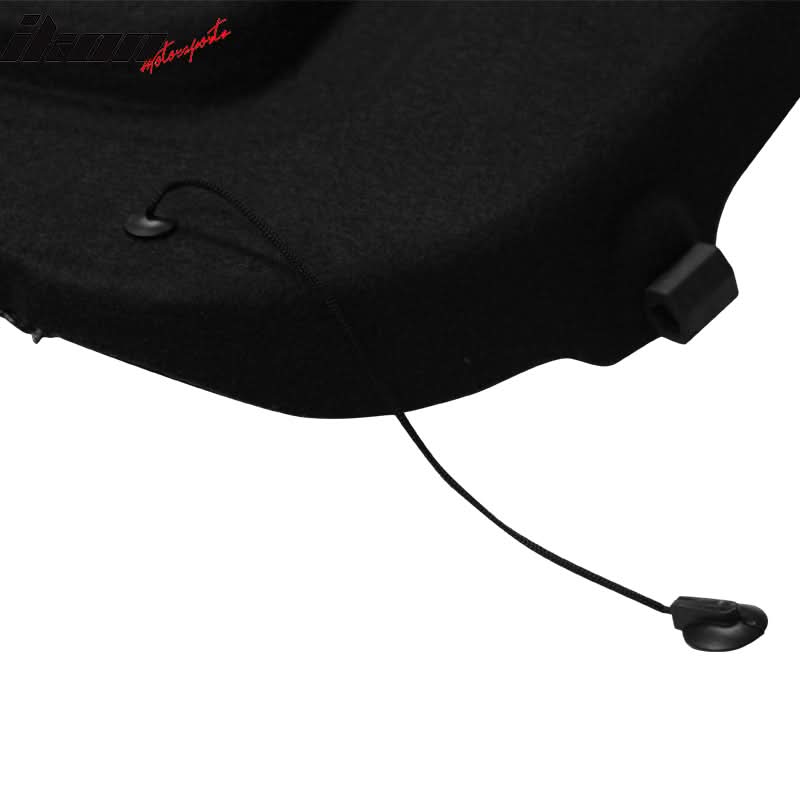 2012-2018 Ford Focus Hatchback Black Non Retractable Rear Cargo Cover