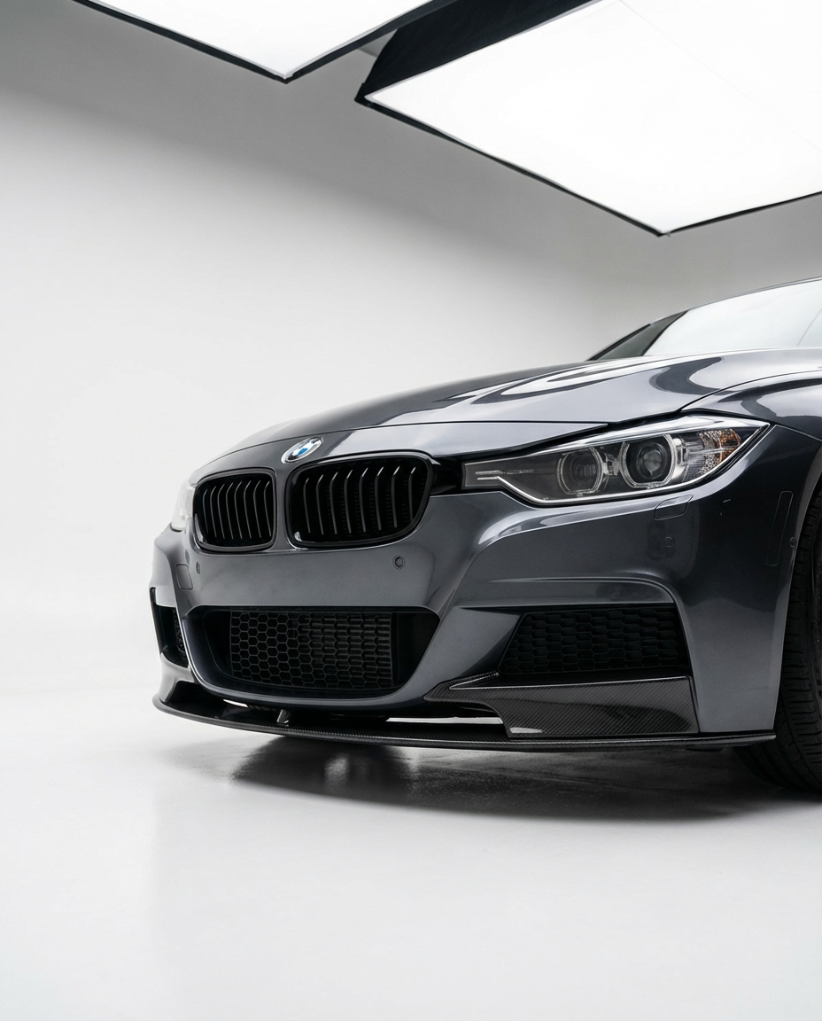 2012-2018 BMW F30 3 Series V1 Style Front Lip Under Spoiler