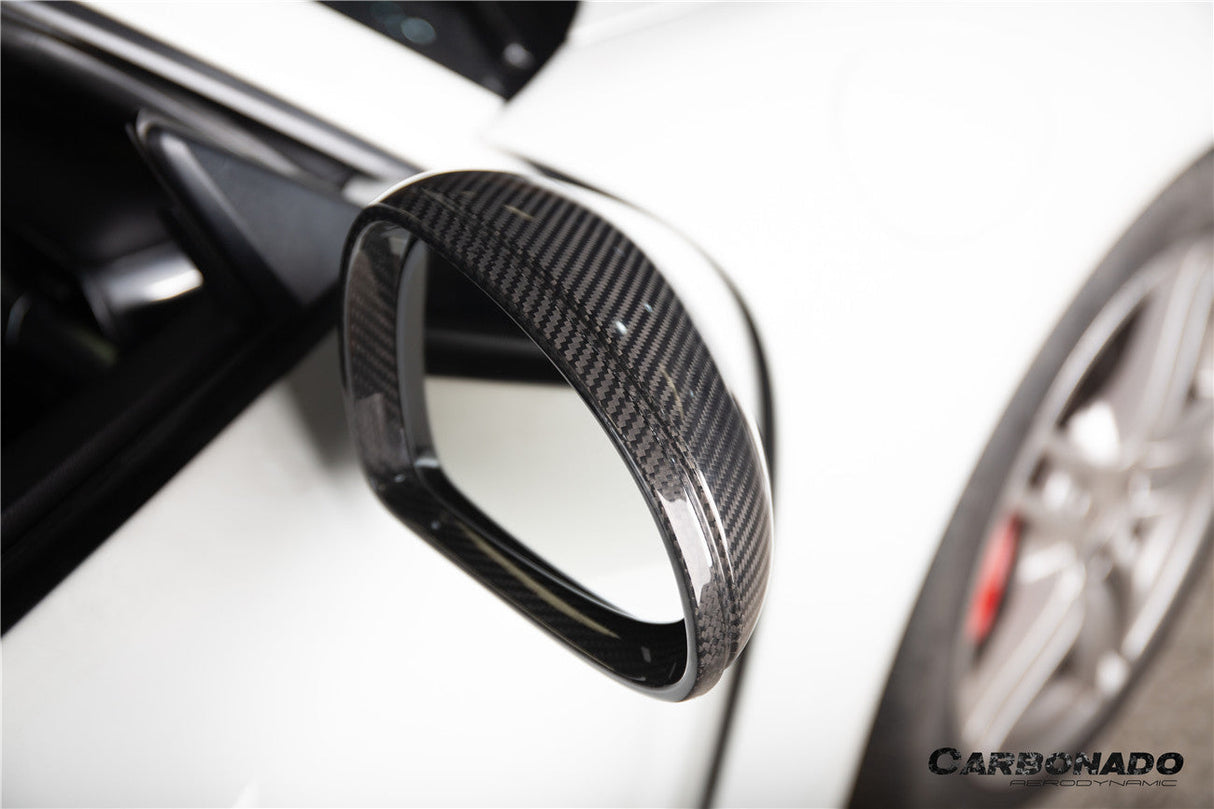 2012-2019 Porsche 911 991.1 991.2 Carrera 981 OEM Style Dry Carbon Fiber Mirror Housing Replacement | Fits Carrera S, Carrera 4, Cabriolet, Targa 4, And Cayman, Boxster LHD