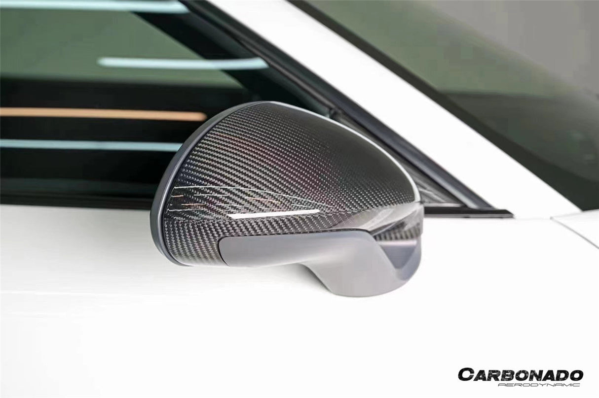 2012-2019 Porsche 911 991.1 991.2 Carrera 981 Cayman Boxster OEM Style Dry Carbon Fiber Mirror Housing Replacement | Fits GT3RS, GT3, GT2RS, Turbo S, GTS, Carrera 4 Cabriolet GTS, Carrera Cabriolet GTS, Targa 4 GTS, Targa 4S, Carrera 4S And 981GT4 LHD