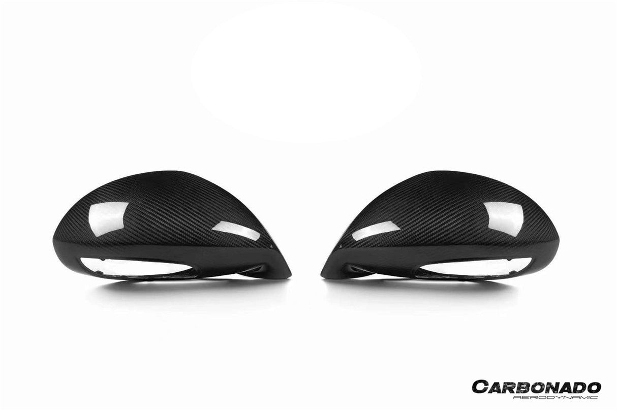 2012-2019 Porsche 911 991.1 991.2 Carrera 981 Cayman Boxster OEM Style Dry Carbon Fiber Mirror Housing Replacement | Fits GT3RS, GT3, GT2RS, Turbo S, GTS, Carrera 4 Cabriolet GTS, Carrera Cabriolet GTS, Targa 4 GTS, Targa 4S, Carrera 4S And 981GT4 LHD