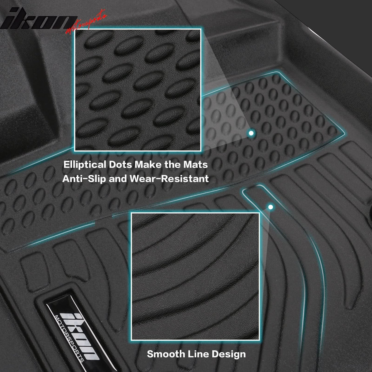 2012-2024 Ram 1500/2500/3500 Crew Cab 3D Floor Mats Carpets Liner TPE