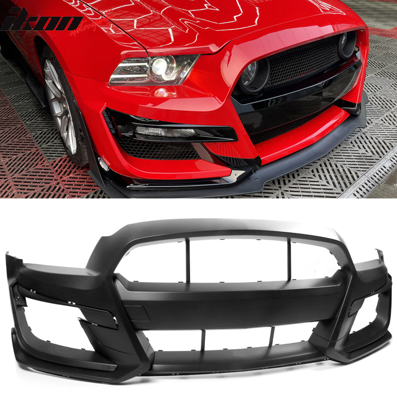 2013-2014 Ford Mustang Base & GT GT500 Style Front Bumper Cover PP