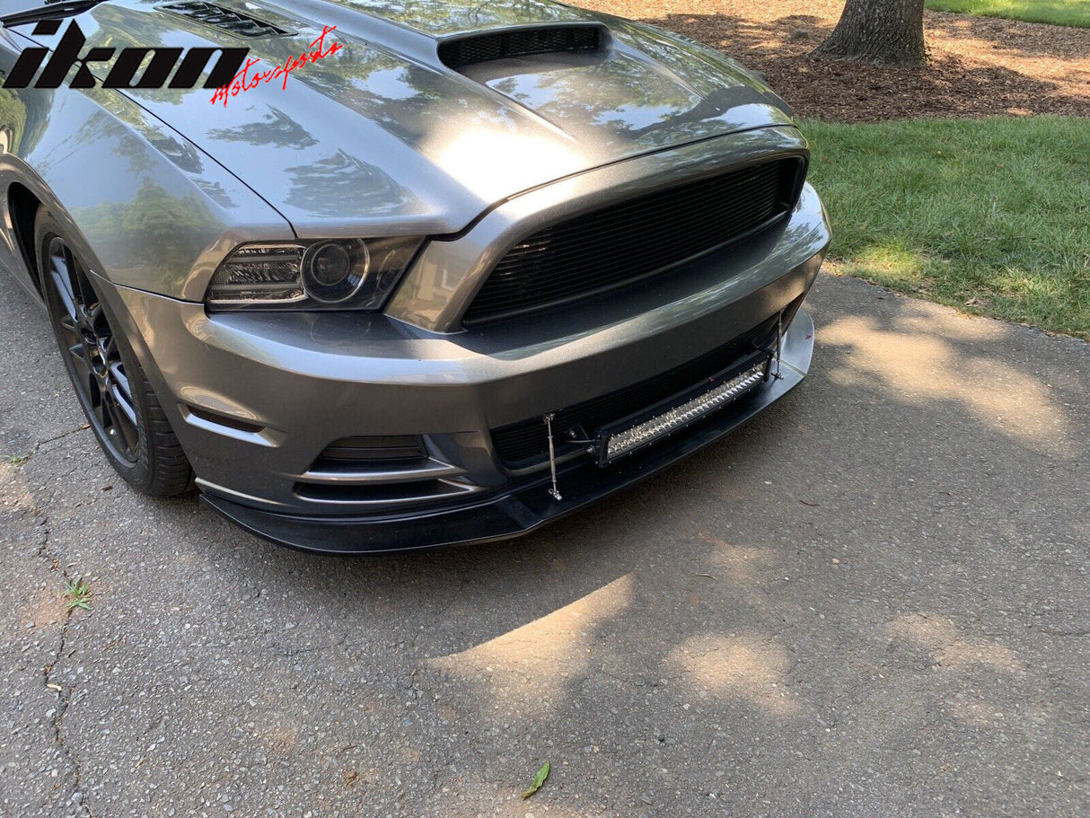 2013-2014 Ford Mustang GT Style Unpainted Front Bumper Lip Spoiler PU