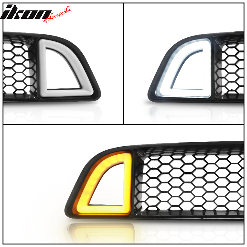 2013-2014 Ford Mustang Non-Shelby LED Light Unpainted Front Grille