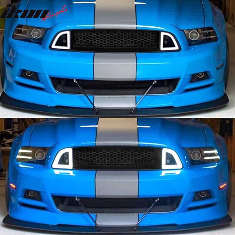 2013-2014 Ford Mustang Non-Shelby LED Light Unpainted Front Grille