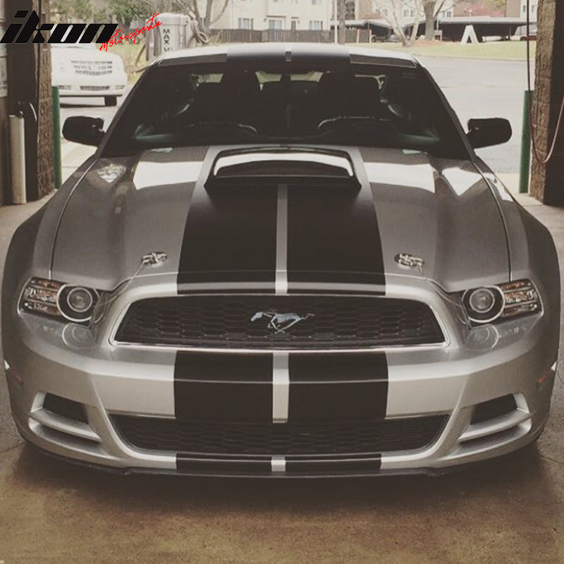 2013-2014 Mustang GT Type Style Unpainted Black Hood Vent Scoop PU