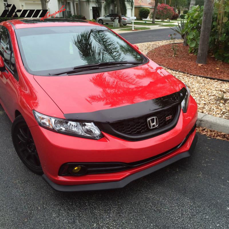 2013-2015 Honda Civic Sedan CS Style Front Bumper Lip Unpainted PU