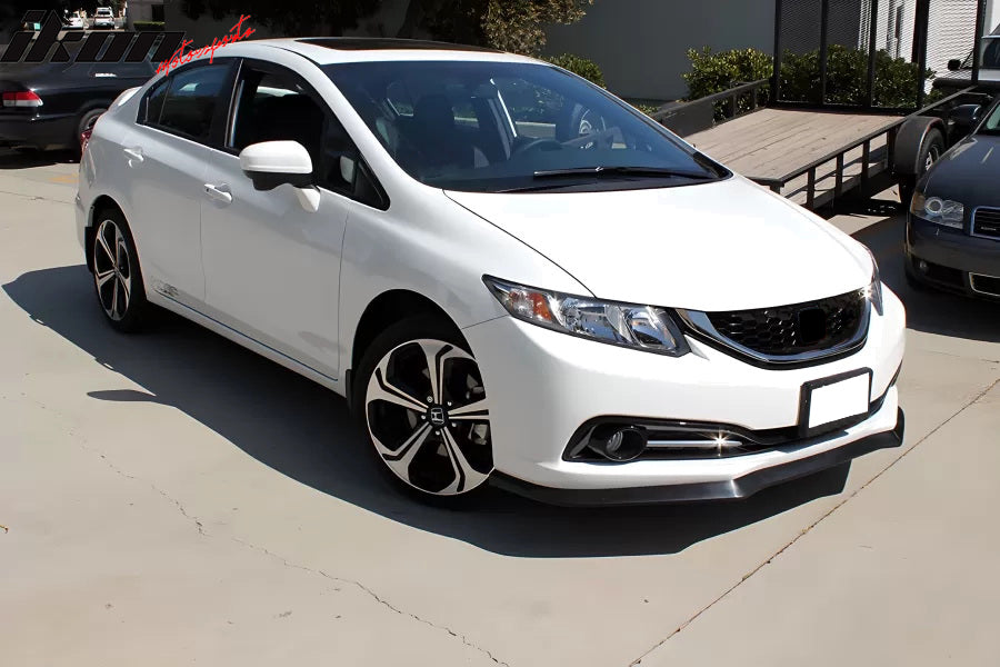 2013-2015 Honda Civic Sedan CS Style Front Bumper Lip Unpainted PU