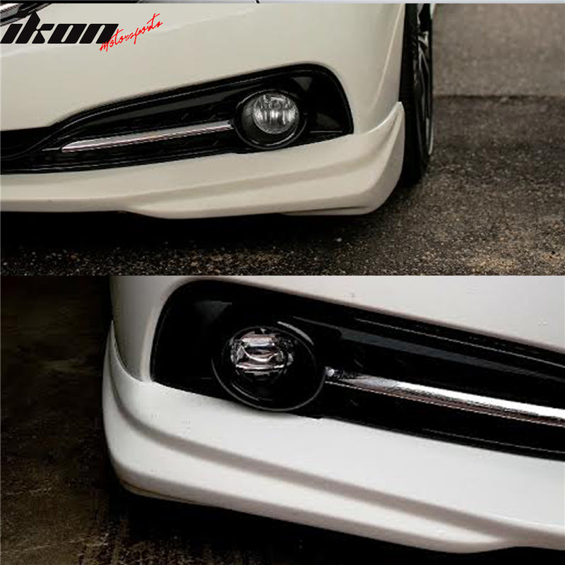 Fits 13-15 Honda Civic 4 Dr IKON Front Bumper Lip Painted