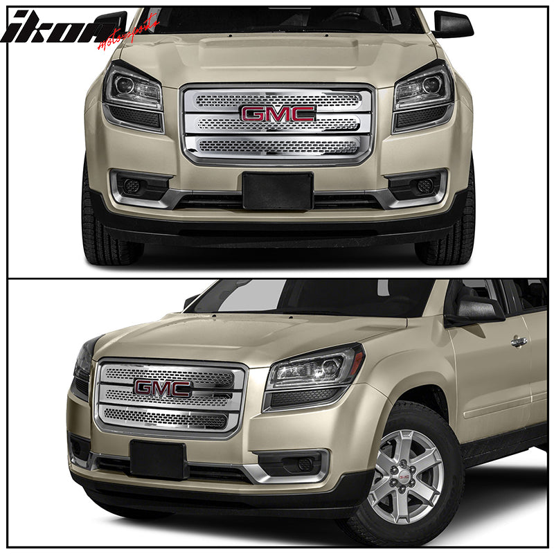 2013-2016 GMC Acadia SL/SLE/SLT Chrome Tape On Grille Overlay 3 Bar