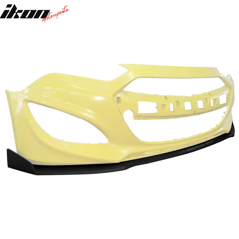 2013-2016 Hyundai Genesis Coupe IKON Style Blcak Front Bumper Lip PU
