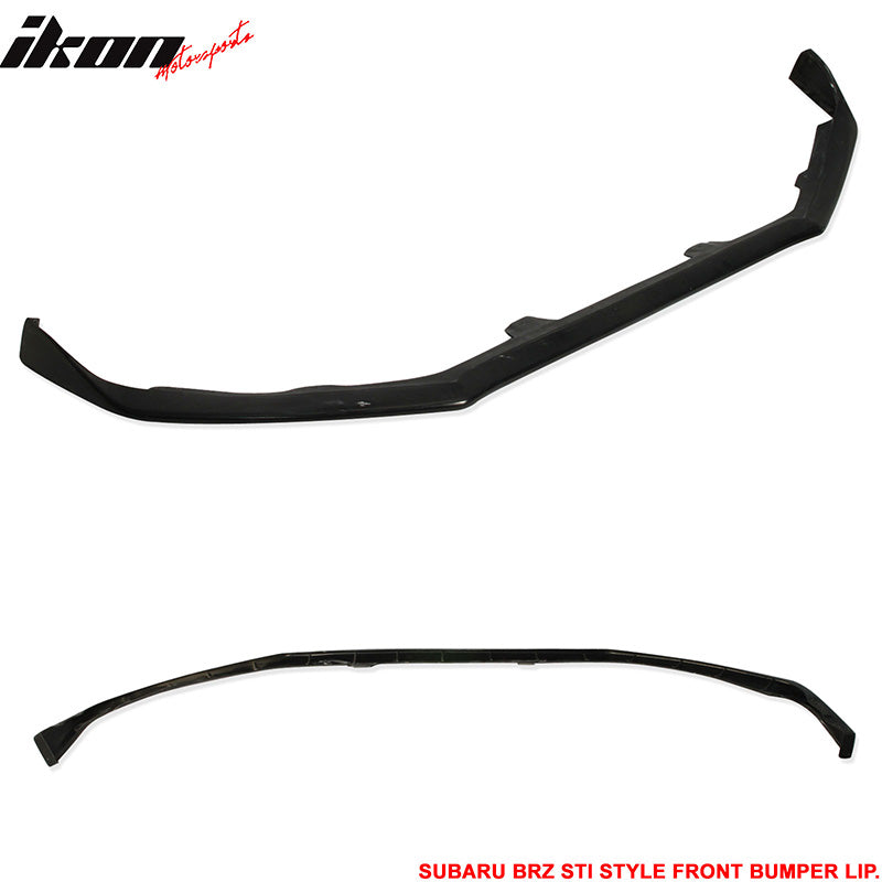 2013-2016 Subaru BRZ Front Splitter STI Style Unpainted Car Lip PU