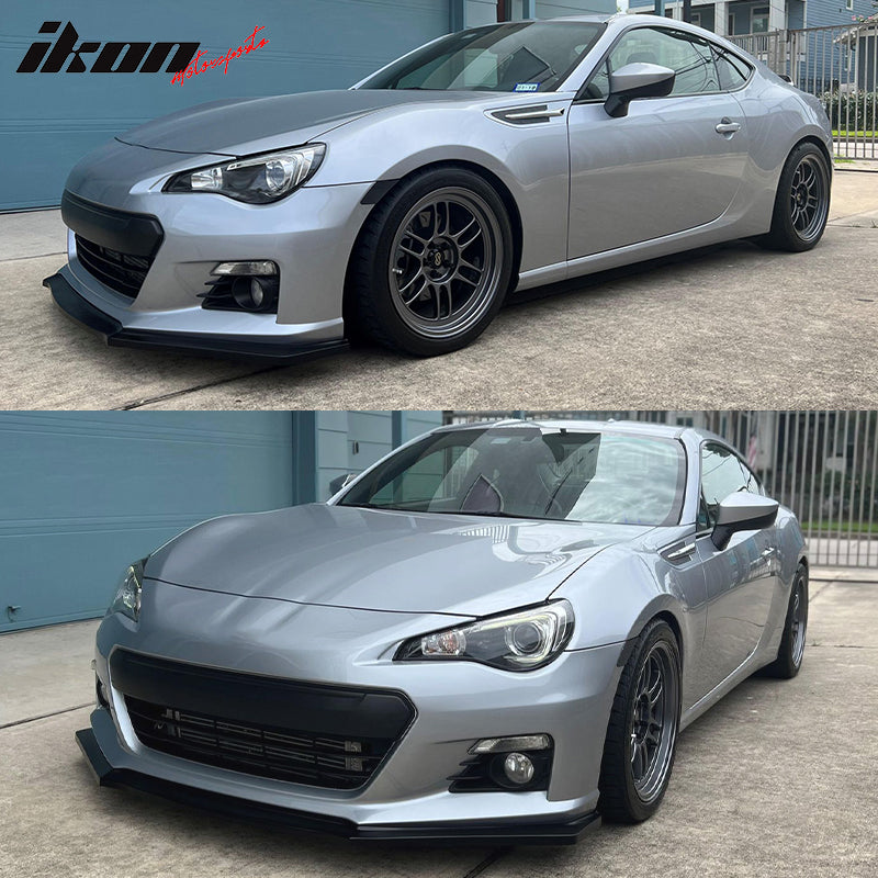 2013-2016 Subaru BRZ IKON Style Front Bumper Lip Under Chin Spoiler PU