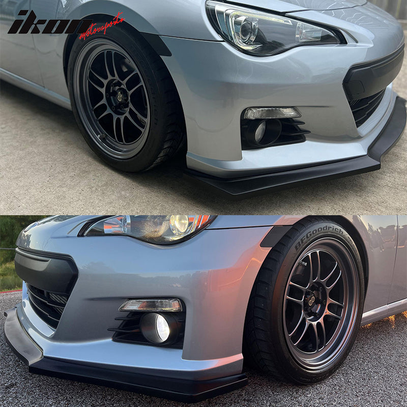 2013-2016 Subaru BRZ IKON Style Front Bumper Lip Under Chin Spoiler PU