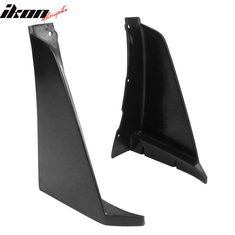 2013-2016 Subaru BRZ Black Front Bumper Lip Splitters Winglets 2PCS PU