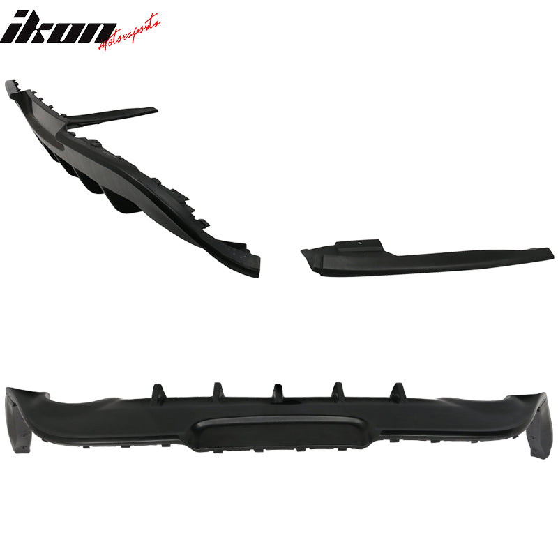 2013-2017 Dodge Dart IKON Style Unpainted Rear Bumper Diffuser PU