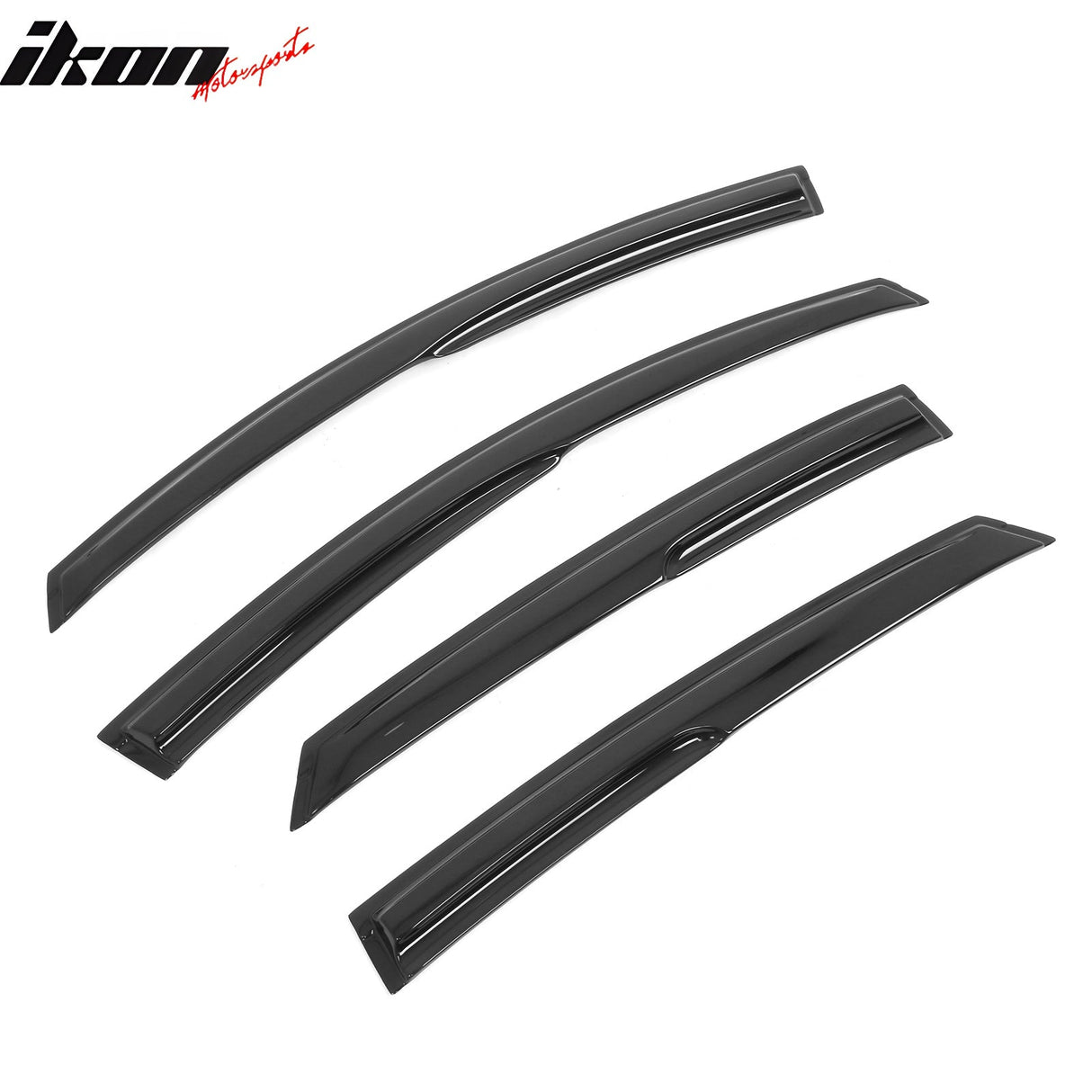 2013-2018 Ford Fusion Mugen Style Smoke Tinted Window Visors Acrylic