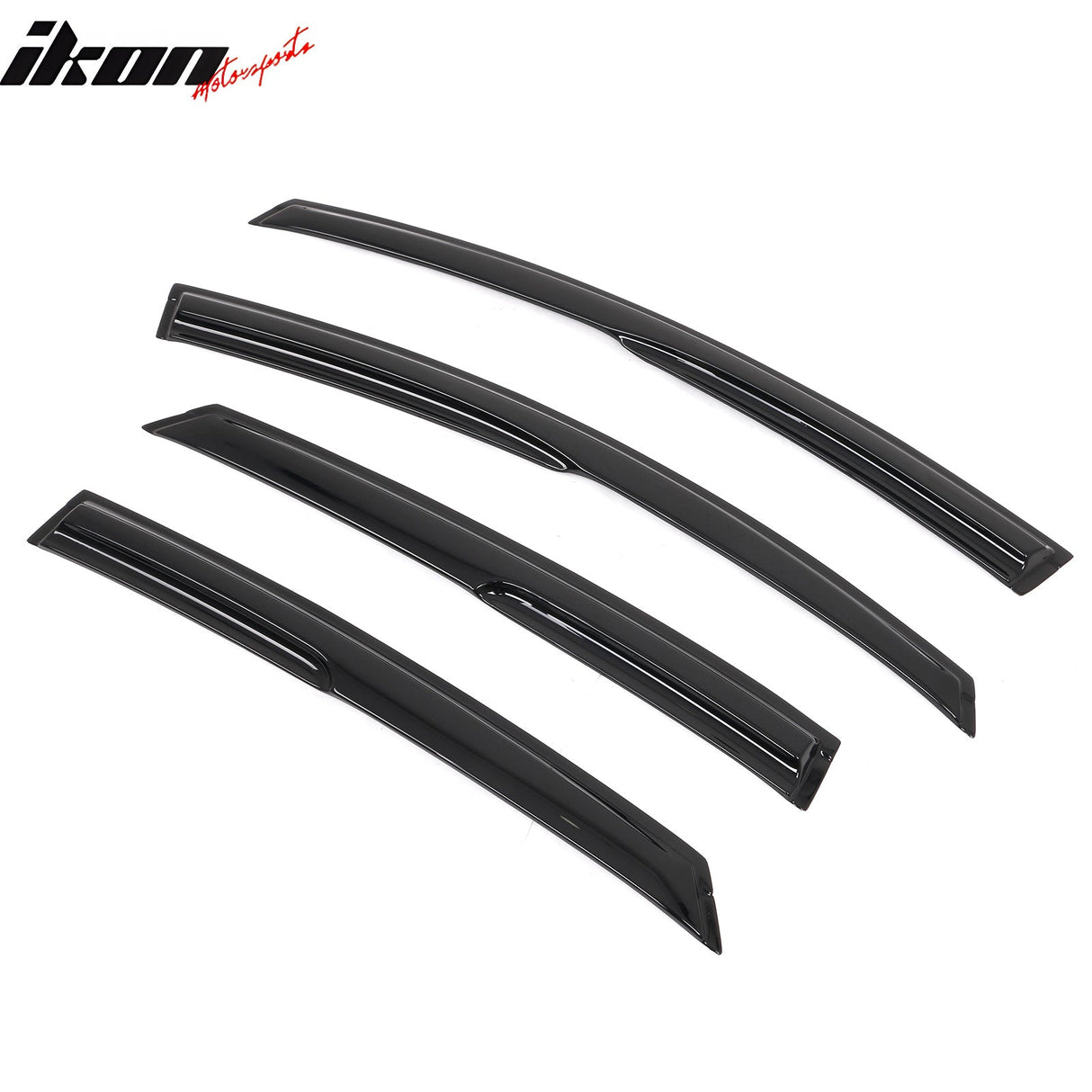2013-2018 Ford Fusion Mugen Style Smoke Tinted Window Visors Acrylic