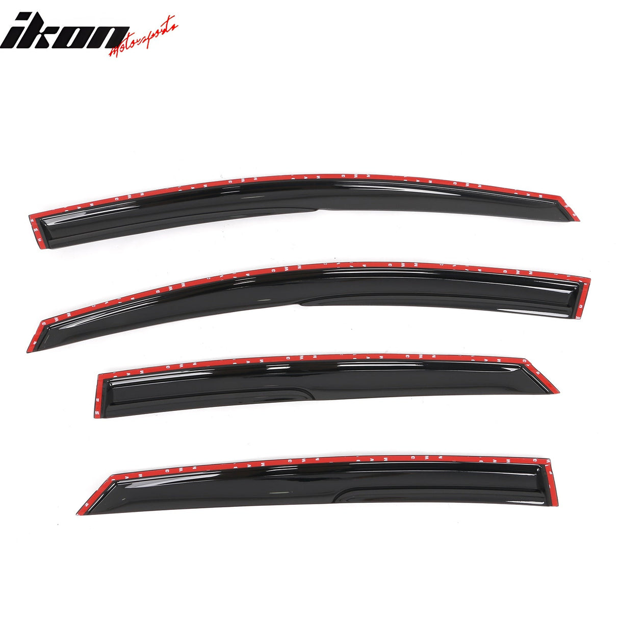 2013-2018 Ford Fusion Mugen Style Smoke Tinted Window Visors Acrylic