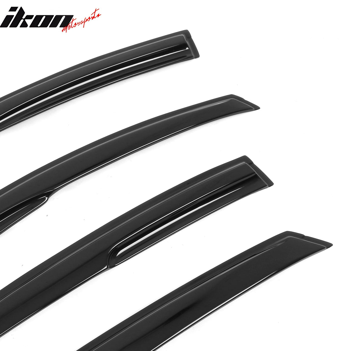 2013-2018 Ford Fusion Mugen Style Smoke Tinted Window Visors Acrylic