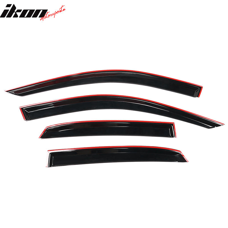 2013-2019 Audi A3 S3 RS3 Sedan Slim Style Acrylic Window Visors 4PC