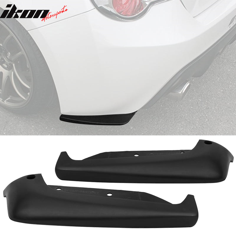 2013-2020 Scion FRS CS Style Unpainted Black Rear Bumper Lip Apron PU