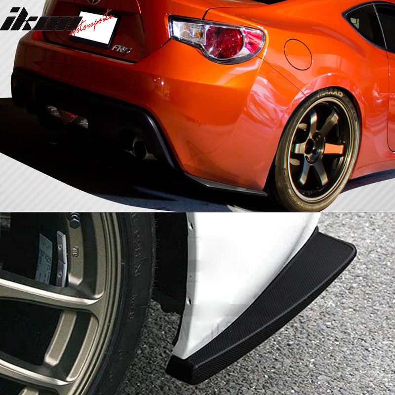 2013-2020 Scion FRS CS Style Unpainted Black Rear Bumper Lip Apron PU