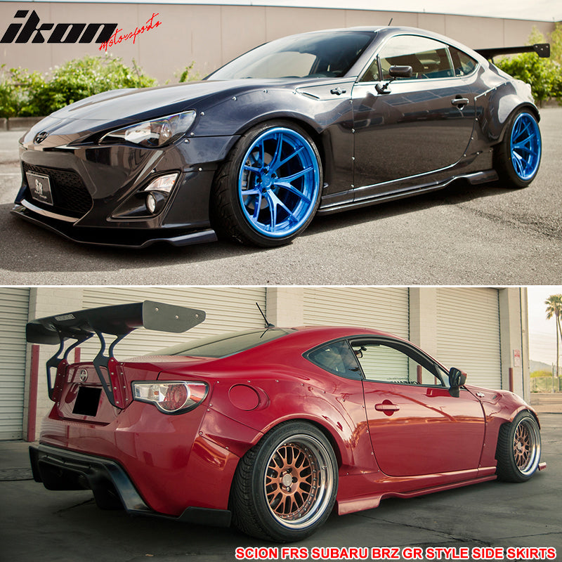 2013-2020 Scion FRS Subaru BRZ Toyota 86 GR Style Side Skirts Pannel