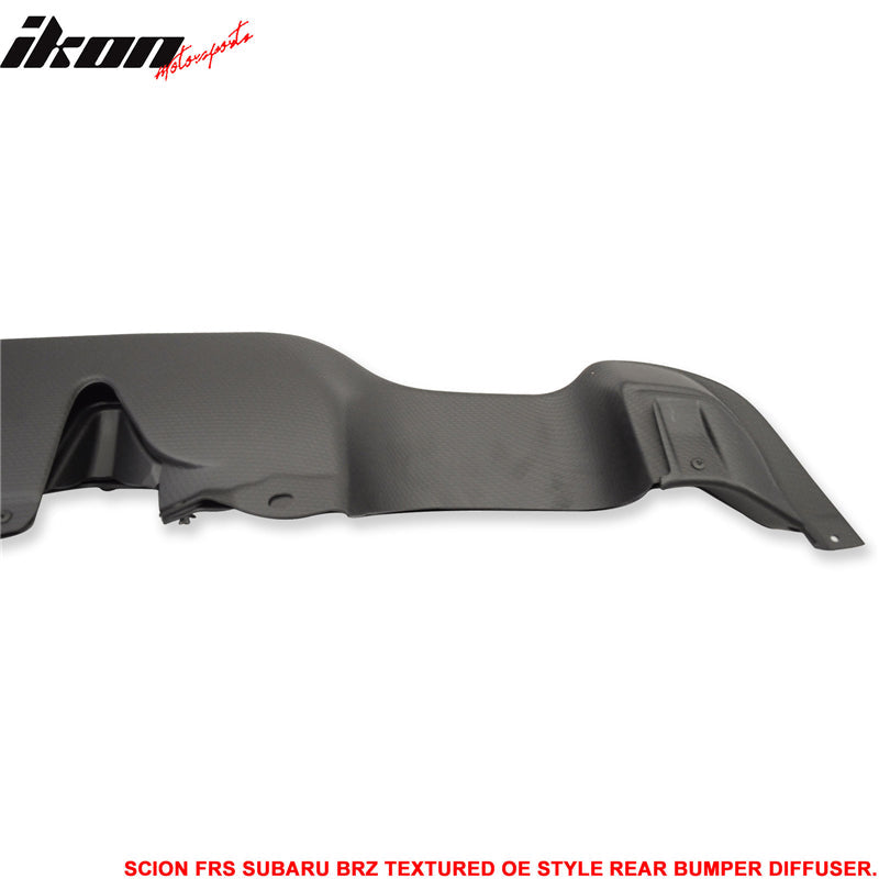 2013-2020 Scion FRS/Subaru BRZ/Toyota 86 Textured Rear Bumper Diffuser