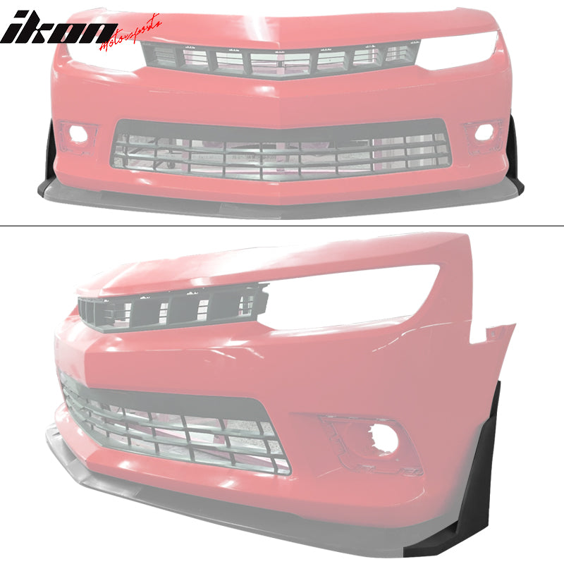 2014-2015 Chevrolet Camaro SS 1LE Style Front Bumper Lip Winglet PU