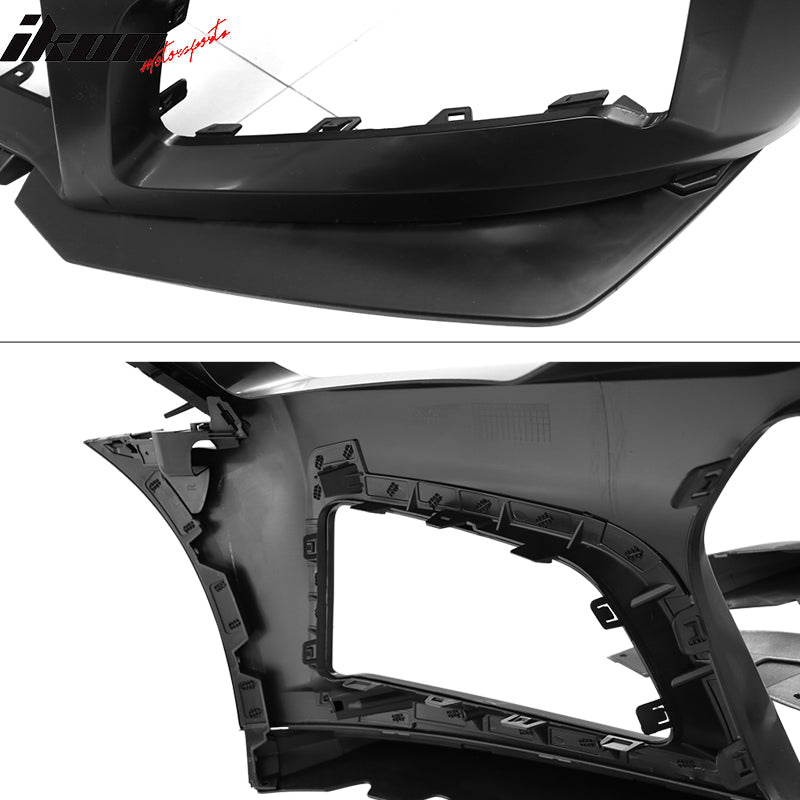 2014-2015 Chevy Camaro ZL1 Style Unpainted Black Front Bumper Cover PP