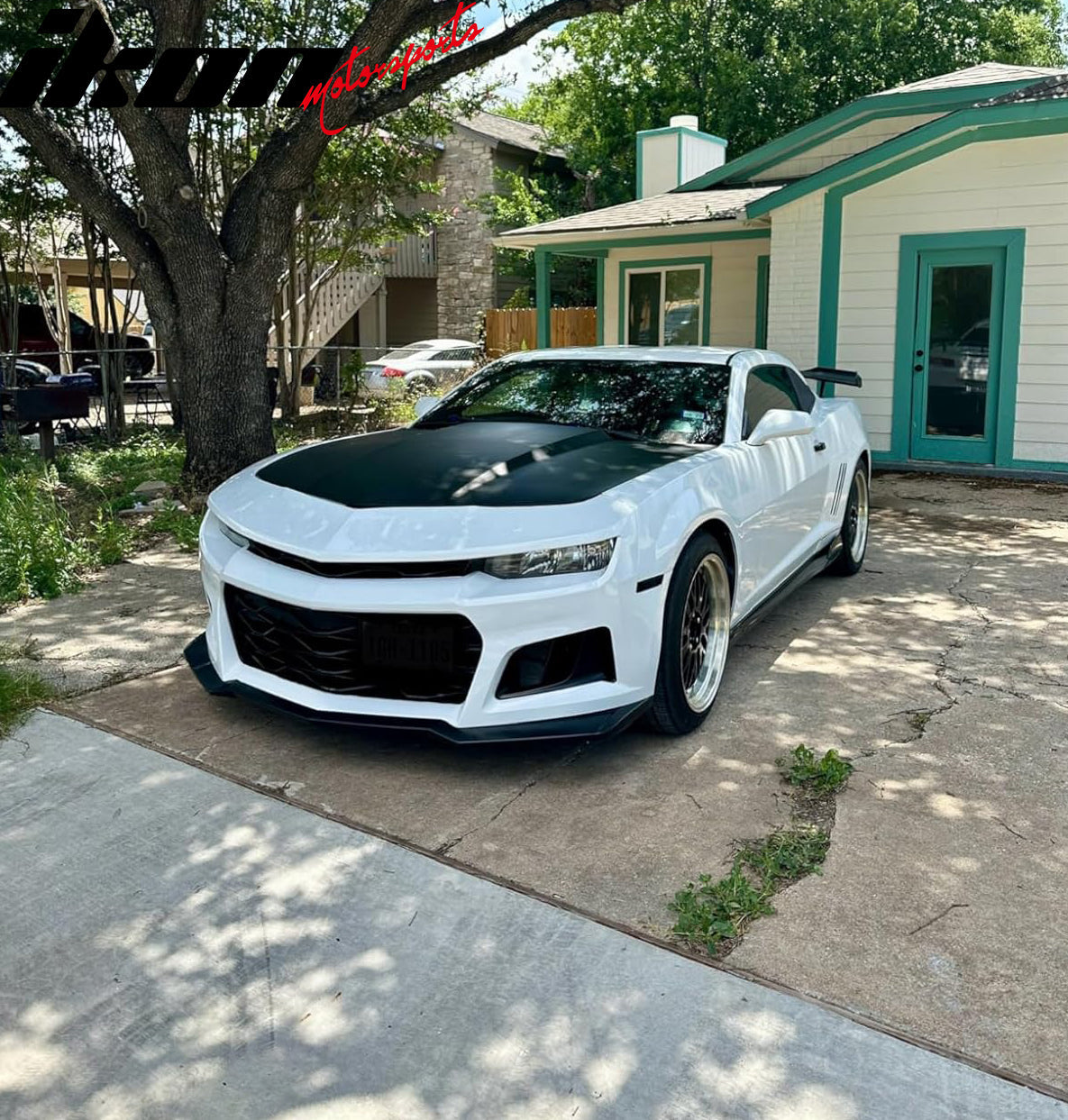 2014-2015 Chevy Camaro ZL1 Style Unpainted Black Front Bumper Cover PP