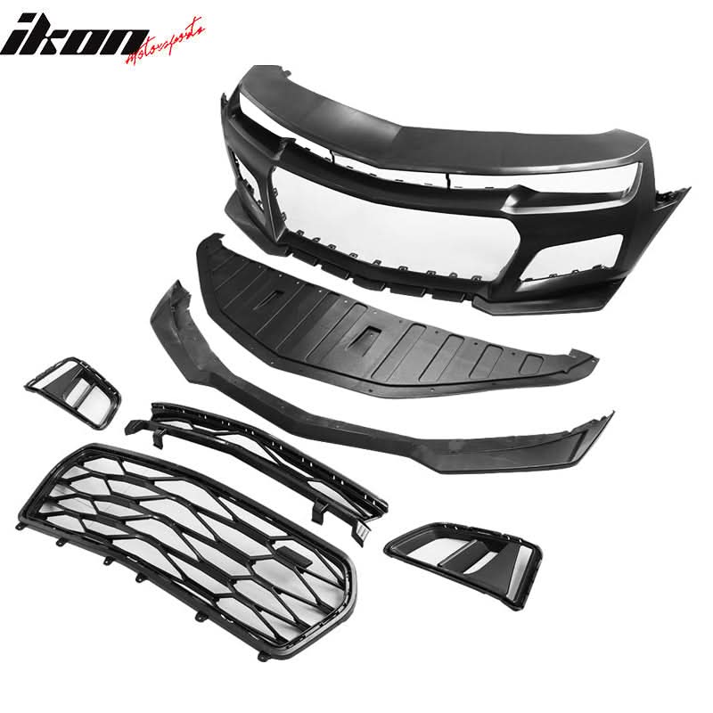2014-2015 Chevy Camaro ZL1 Style Front Bumper w/ Signal Fog Lights