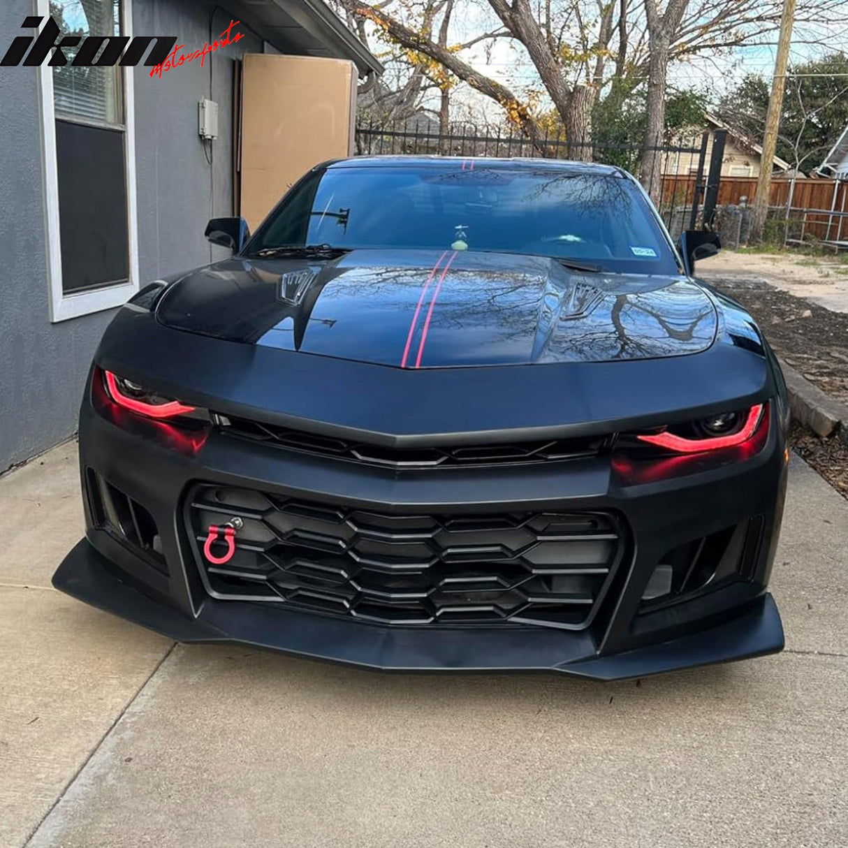 2014-2015 Chevy Camaro 5TH to 6TH Gen 1LE Style Black Front Bumper PP